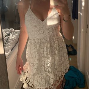 Hollister White lace dress